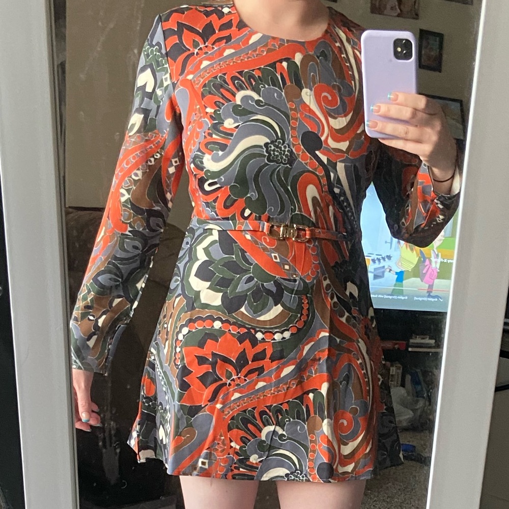 Shein Patterned work dress